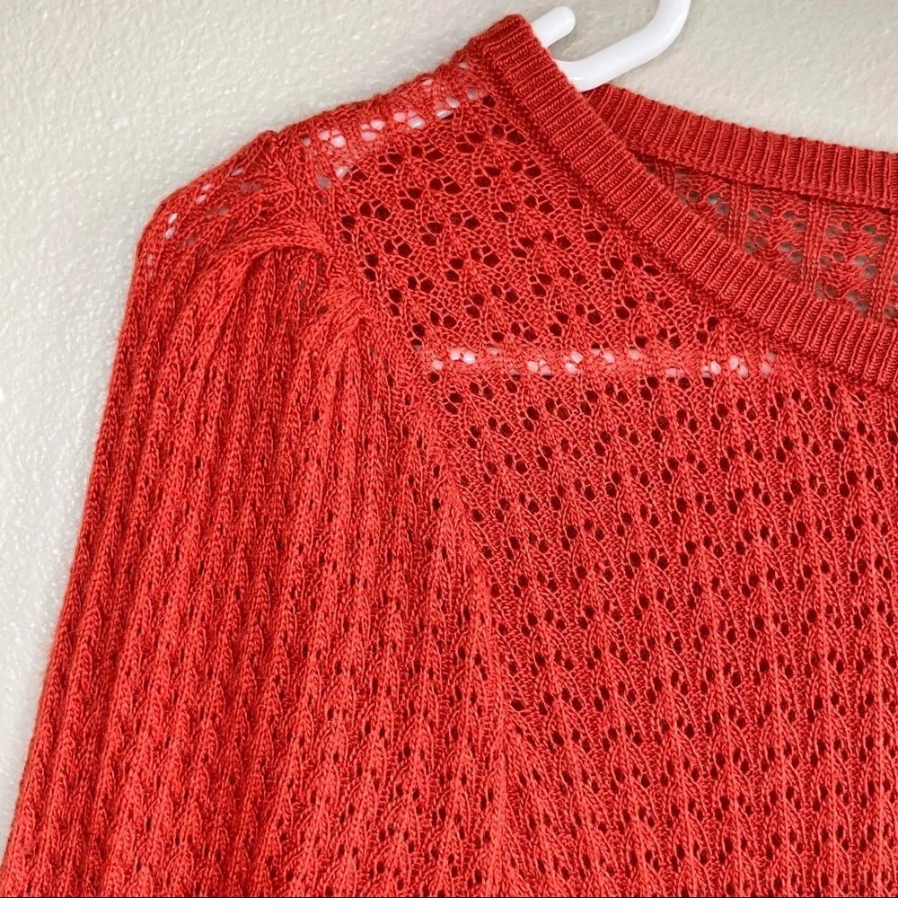 S O L D : Madewell Merino Wool Alpaca Blend Puff Sleeve Sweater Tee - Picture 4 of 13